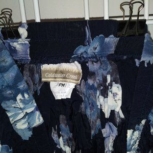 Coldwater Creek Women's Petite Medium Broomstick skirt